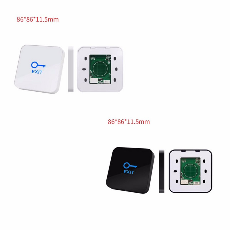 Durvju pieskāriena izejas poga Spied Home Release Slēdža paneļa piekļuves vadības LED gaisma