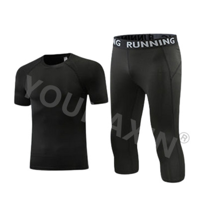 Unisex bērnu sporta zeķubikses, kostīms basketbols ar īsām piedurknēm T-krekls, futbols, treniņš, apgrieztas bikses, ātri nožūst, nolaižot apakšu.