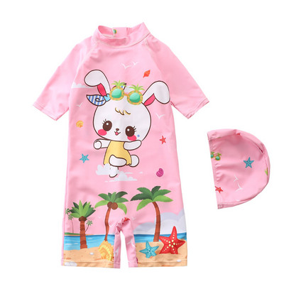 1~7Y Μικρό Μωρό Κοριτσίστικο Μαγιό One Piece Παιδικό Μονόκερος Κοστούμια για σέρφινγκ Παιδικά κινούμενα σχέδια Μαγιό Beachwear-SW427