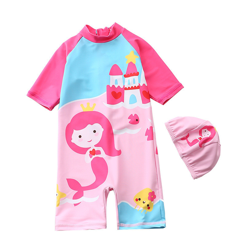 1~7Y Μικρό Μωρό Κοριτσίστικο Μαγιό One Piece Παιδικό Μονόκερος Κοστούμια για σέρφινγκ Παιδικά κινούμενα σχέδια Μαγιό Beachwear-SW427