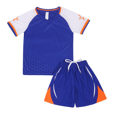 Gyerek fiúk rövid ujjú póló és rövidnadrág szett Futball Sport ruha Futball Kosárlabda Egyenruha Edzőruha Sportos atlétikai ruha