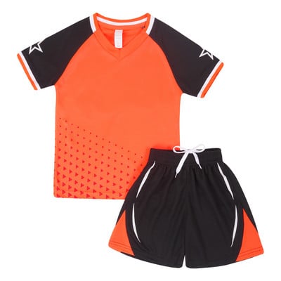 Gyerek fiúk rövid ujjú póló és rövidnadrág szett Futball Sport ruha Futball Kosárlabda Egyenruha Edzőruha Sportos atlétikai ruha