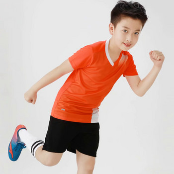 Καλοκαιρινές στολές ποδοσφαίρου για παιδιά αναπνεύσιμο αγωνιστικό κοστούμι προπόνησης αγόρια για τρέξιμο σετ αθλητικών ενδυμάτων survetement μωρό ποδοσφαίρου