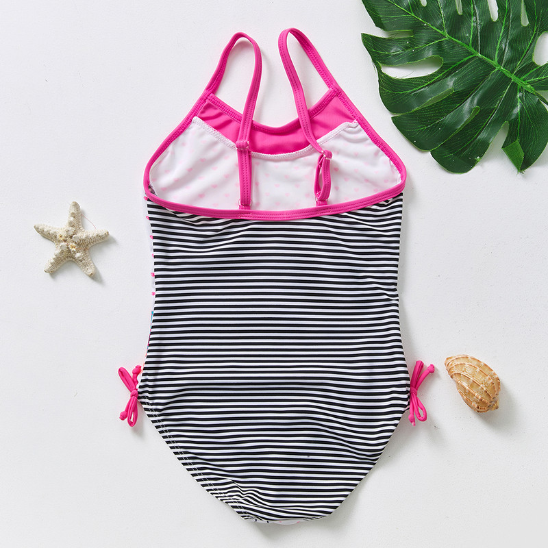 1-6Y kisgyermek baba lányok fürdőruha egyrészes lányok fürdőruha gyerek lányok fürdőruha Aranyos strandruha fürdőruha