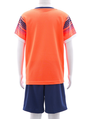 Детски спортни комплекти Дишащ спортен костюм Анцуг Детска тениска с къс ръкав и шорти Футболна тренировъчна униформа за момчета