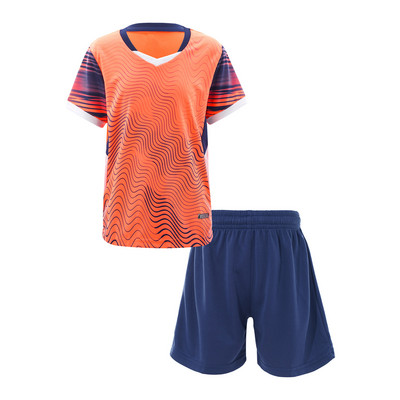 Gyermek sport szettek Lélegző sportruha tréningruha gyerekeknek rövid ujjú póló rövidnadrággal Fiúk futball edzés egyenruha