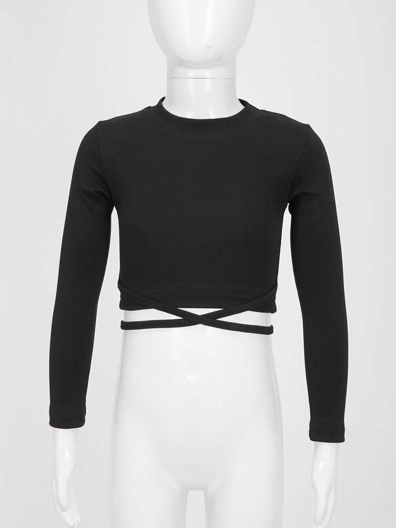 Tipegő Utcai Jazz Táncjelmezek Gyerekek Lányok Alkalmi hosszú ujjú Crop Top derékközép nadrággarnitúra Edzőruha tréningruha