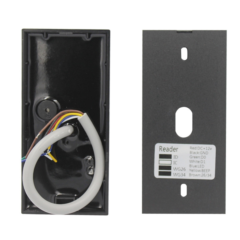 Piekļuves kontroles tuvuma karšu lasītājs Mazs Wiegand karšu lasītājs IP68 ūdensizturīgs liela attāluma RFID karšu lasītājs