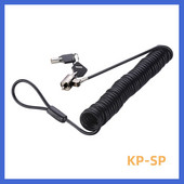 7 * 4 mm-es zárfurat univerzális bővíthető rugós kötél acél kábel kulcsos számítógépzár