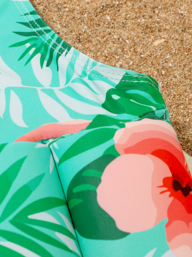 Εκτύπωση Flamingo Κοριτσίστικο Μαγιό Παιδικό Μαγιό Πλευστότητας Παιδικό Σιαμέζικο Παιδικό Μωρό Μικρό Μαγιό Εξοπλισμός Μαγιό