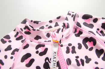Κοστούμι σέρφινγκ για κοριτσάκια 1~8 ετών για κοριτσάκια Leopard στάμπα για κορίτσια Κολύμβηση υψηλής ποιότητας Παιδικά μαγιό Παιδικά ρούχα παραλίας