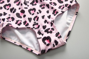 Κοστούμι σέρφινγκ για κοριτσάκια 1~8 ετών για κοριτσάκια Leopard στάμπα για κορίτσια Κολύμβηση υψηλής ποιότητας Παιδικά μαγιό Παιδικά ρούχα παραλίας
