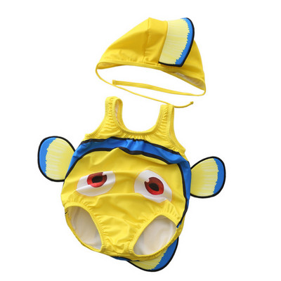 Jednodijelni kupaći kostimi za malu djecu Dječji kupaći kostimi za dječake i djevojčice Jednodijelni kupaći kostimi za bebe sa šeširom brzosušeći kupaći kostimi za ružne ribe