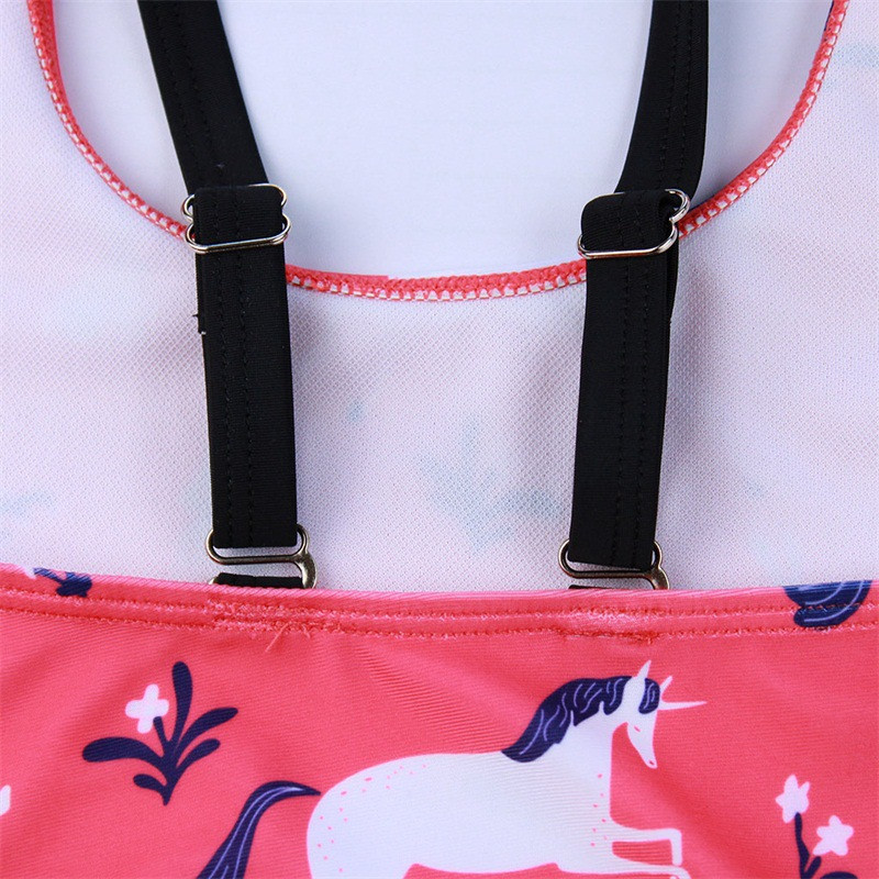 2–8 éves lányoknak készült fürdőruha Új, 2019-es lányok Unicorn fürdőruha, egyrészes gyermek fürdőruha, gyerek, Tankini fürdőruha Strandruha-SW345