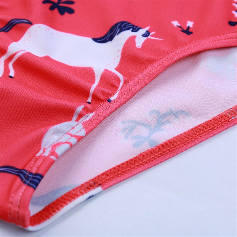 2–8 éves lányoknak készült fürdőruha Új, 2019-es lányok Unicorn fürdőruha, egyrészes gyermek fürdőruha, gyerek, Tankini fürdőruha Strandruha-SW345