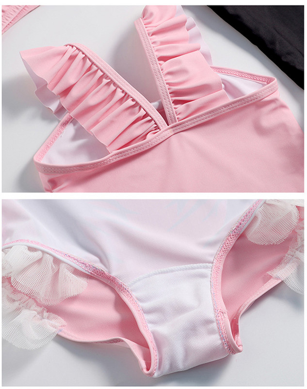 Lányok fürdőruha 1-10 éves lányoknak egyrészes fürdőruha Unicorn Girls fürdőruha kalappal Gyermek Strandruha Fürdőruha-ST120