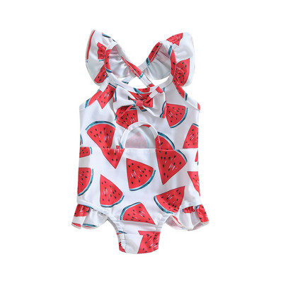 Tregren Toddler Baby Girls Peldkostīmi Vasaras Bezpiedurknēm Ziedu/Shell Print Dobs Peldkostīms Peldbaseins Hot Spring Peldkostīms