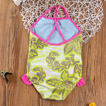 ФИНАЛНА РАЗПРОДАЖБА!!! Едно парче бански костюми за момичета Бански костюм във флорален стил Детски бански костюми Детски плажни костюми Бански костюм-H066