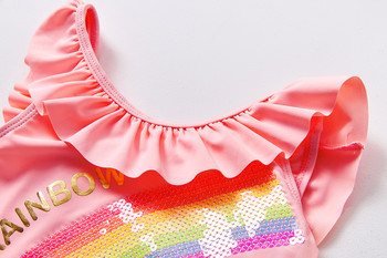 Μαγιό για κορίτσια 3-16 ετών Υψηλής ποιότητας Κοριτσίστικη στολή κολύμβησης Καρπούζι ουράνιο τόξο πούλιες Kid Beach Φόρεμα μαγιό Biquini infantil