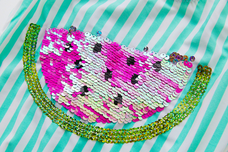 3-16 G Girls Peldkostīmi Augstas kvalitātes meiteņu peldkostīms Arbūzs Varavīksnes sequins Bērnu pludmales apģērbs Peldkostīms Biquini infantil