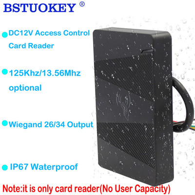 125Khz 13.56Mhz RFID водоустойчив четец на карти Proximity Wiegand четец четец за контрол на достъпа с голям обхват за система за контрол на достъпа