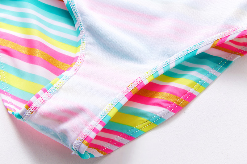 3 ~ 10 gadu meiteņu peldkostīms volānveida meiteņu peldkostīms svītrains stils bērnu peldkostīmi bērnu peldkostīms peldkostīms Augsta kvalitāte