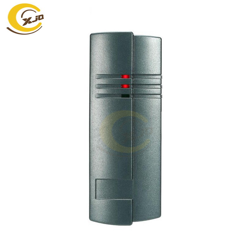 XJQ 125 KHZ veekindel juurdepääsukontroll RFID-kaardi lugeja koos wiegand 26/34 ukse turvasüsteemiga Mifare IC-kaardi lugeja