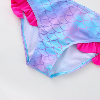 2022 New Girls Swimsuit Mermaid Two Piece Παιδικό μαγιό Ruffle Μαγιό για κορίτσι Μαγιό Mermaid Swimwear Girls