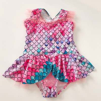 Meiteņu peldkostīms divdaļīgs peldkostīms, 2023. gada modes ziedu volāni peldkostīmi bērniem vasaras peldkostīmi pludmales apģērbi 2 gab.