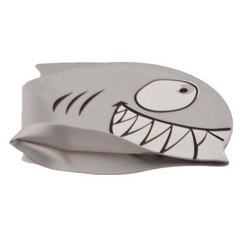 Cartoon Shark Swimming Cap Παιδικό Καπέλο Παιδικής Πισίνας σιλικόνης Αδιάβροχο Προστασία Αυτιών Εξοπλισμός κολύμβησης για αγόρια και κορίτσια