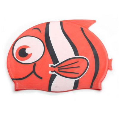Cartoon Shark Ujumismüts Laste Silikoonist Laste Basseini Müts Veekindel Kaitse Kõrvad Poiste ja tüdrukute ujumisvarustus