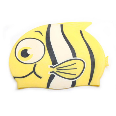 Cartoon Shark Ujumismüts Laste Silikoonist Laste Basseini Müts Veekindel Kaitse Kõrvad Poiste ja tüdrukute ujumisvarustus