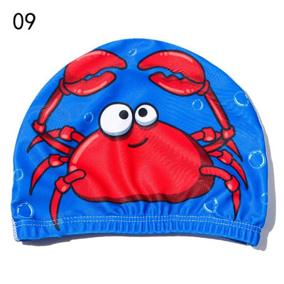 Jauka multfilma bērniem peldcepures haizivis krokodila raksts ar augstu elastību audums bērniem peldbaseinā cepure zēniem meitenēm