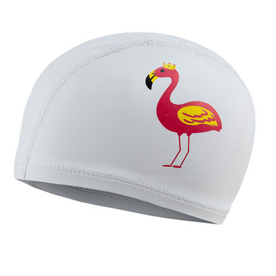 Peldcepure bērniem Elastīgs audums Jauka multfilma gariem matiem Jauki bērni Aizsargā ausis Peldbaseina cepure zēniem Meitenes peldēt