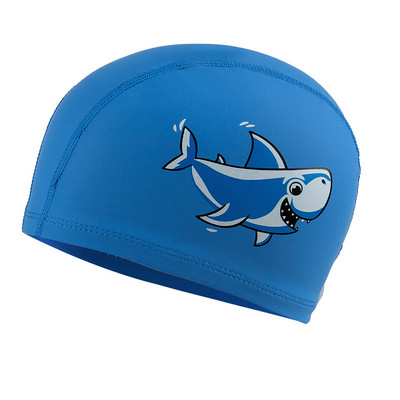 Peldcepure bērniem Elastīgs audums Jauka multfilma gariem matiem Jauki bērni Aizsargā ausis Peldbaseina cepure zēniem Meitenes peldēt