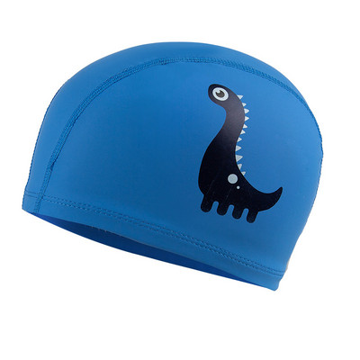 Peldcepure bērniem Elastīgs audums Jauka multfilma gariem matiem Jauki bērni Aizsargā ausis Peldbaseina cepure zēniem Meitenes peldēt