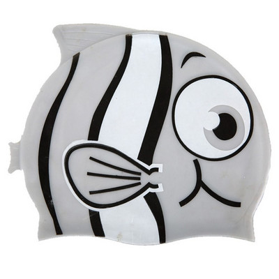 Jauka multfilmu peldcepure bērniem bērniem ūdensnecaurlaidīga elastīga silikona peldbaseina cepure Peldcepures Ausu aizsargājoša niršanas cepure bērniem