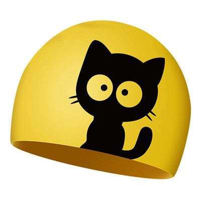 Bērnu peldcepures bērniem, bērniem, zēniem un meitenēm, silikona ūdensnecaurlaidīga peldcepure gariem vai īsiem matiem