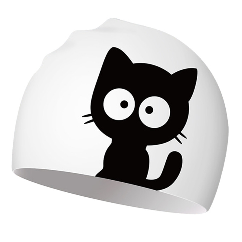 Bērnu peldcepures bērniem, bērniem, zēniem un meitenēm, silikona ūdensnecaurlaidīga peldcepure gariem vai īsiem matiem