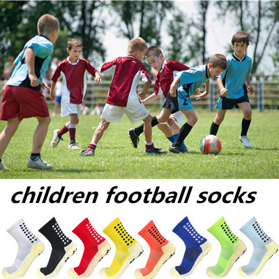 Нови детски футболни чорапи Противоплъзгащи се футболни чорапи Мъжки спортни чорапи Качествени памучни калцетини Същият тип като Trusox