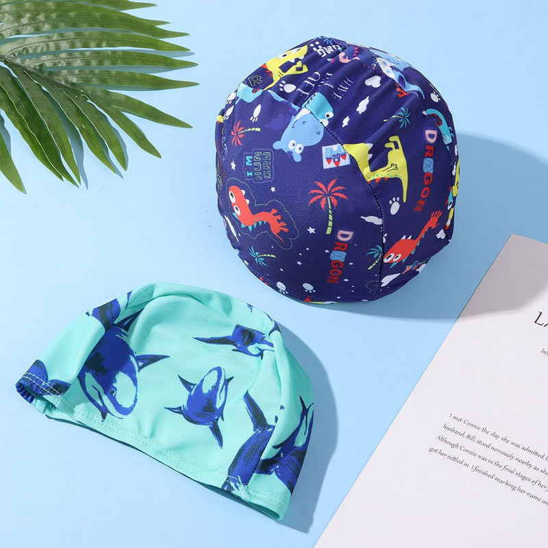 Jauka peldcepure bērniem, bērniem, cieta, ūdensnecaurlaidīga, elastīga silikona peldbaseina cepure, kas aizsargā ausis peldcepures apmācāma peldcepure