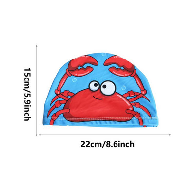 Multfilma jauka meitene bērniem bērniem ūdensizturīga elastīga silikona peldbaseins peldcepures peldēšanas cepures bērniem