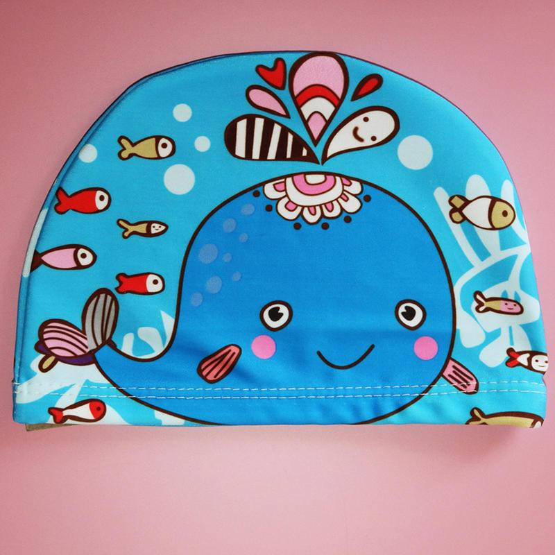 Multfilma jauka meitene bērniem bērniem ūdensizturīga elastīga silikona peldbaseins peldcepures peldēšanas cepures bērniem