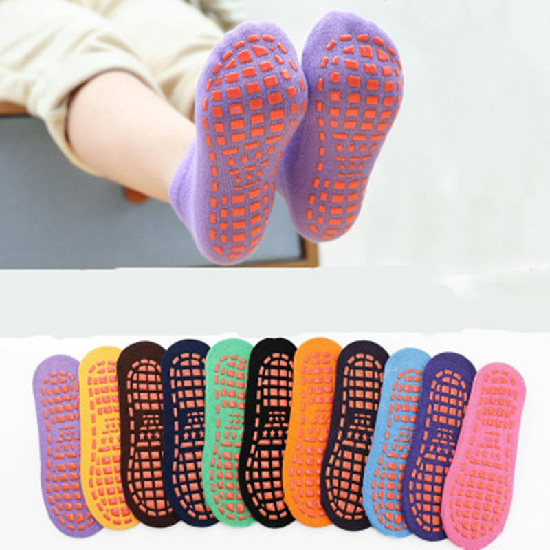 Νέες αντιολισθητικές παιδικές αθλητικές κάλτσες μωρά αγόρια και κορίτσια Βαμβακερές κάλτσες δαπέδου Κάλτσες τραμπολίνο Γυναικείες κάλτσες γιόγκα Pilates