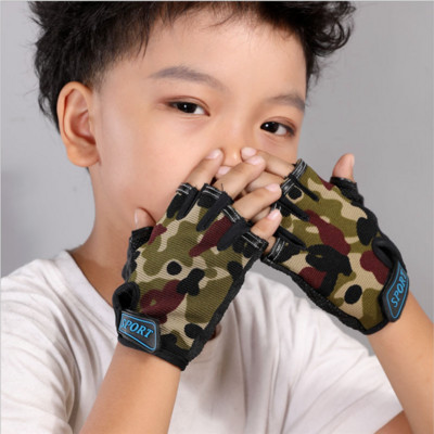 1 pereche de mănuși sport pentru copii cu jumătate de deget pentru echitație pentru ciclism și alergare mănuși pentru băieți și fete pentru cadou de Crăciun