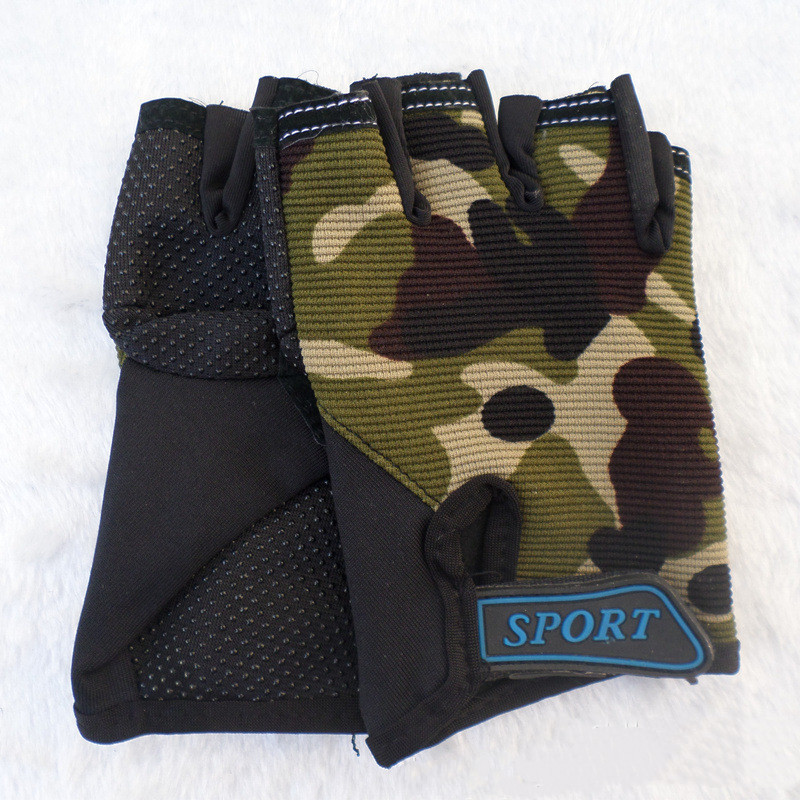 1 pāris bērnu sporta cimdi ar puspirkstu Bērniem jāšanai riteņbraukšanai skriešanas cimdi zēniem meitenēm brīvdabas sporta cimdi Ziemassvētku dāvanai