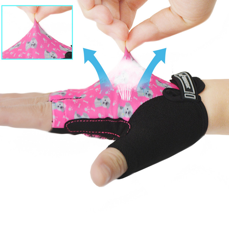 BIKINGMOREOK Παιδικά γάντια ποδηλασίας, Balance Bike Gloves Gel Pad Γάντια ποδηλάτου Half Finger Monkey Bar Γάντια για αγόρια κορίτσια ηλικίας 3-10
