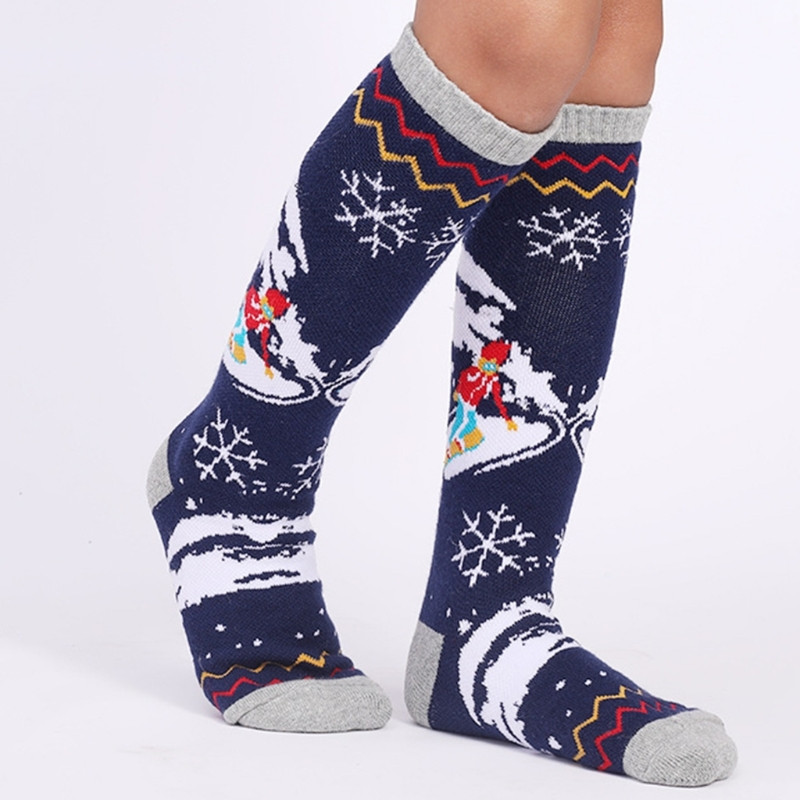 Άνετες Κάλτσες Σκι για Παιδιά Αγόρια Χειμώνας Ζεστές Κάλτσες Χιονιού Σκι Σνόουμπορντ Κάλτσες Πατινάζ Κάλτσες Υπαίθριες Δραστηριότητες