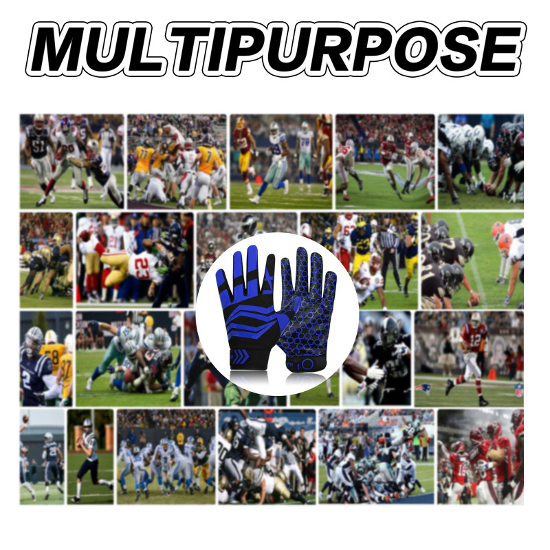 Pro3.0 Γάντια αμερικανικού ποδοσφαίρου Δέκτης για νέους ενήλικες άνδρες Αναπνεύσιμο γάντι με ευέλικτη λαβή για άντρες Παιδιά αγόρια κορίτσια Αποστολή