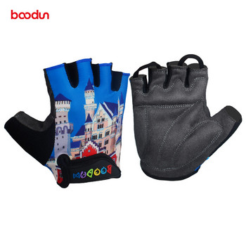 4-10 годишни летни велосипедни детски ръкавици с подплата с половин пръст Детски спортни ръкавици на открито Велосипедни ръкавици за момчета и момичета